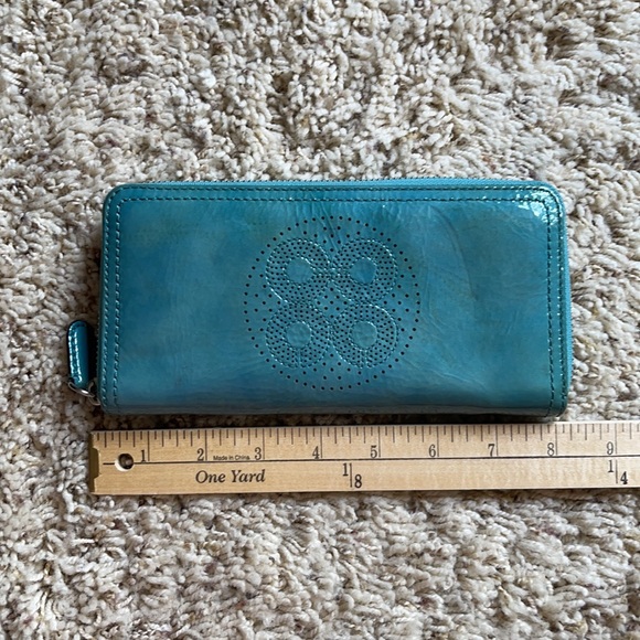 Coach Bags Coach Accordion Zip Wallet Teal Patent Leather Poshmark